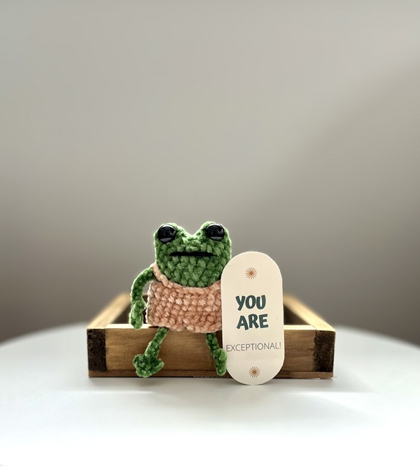 Small Frog Plushie - plushie, cute, green, frog